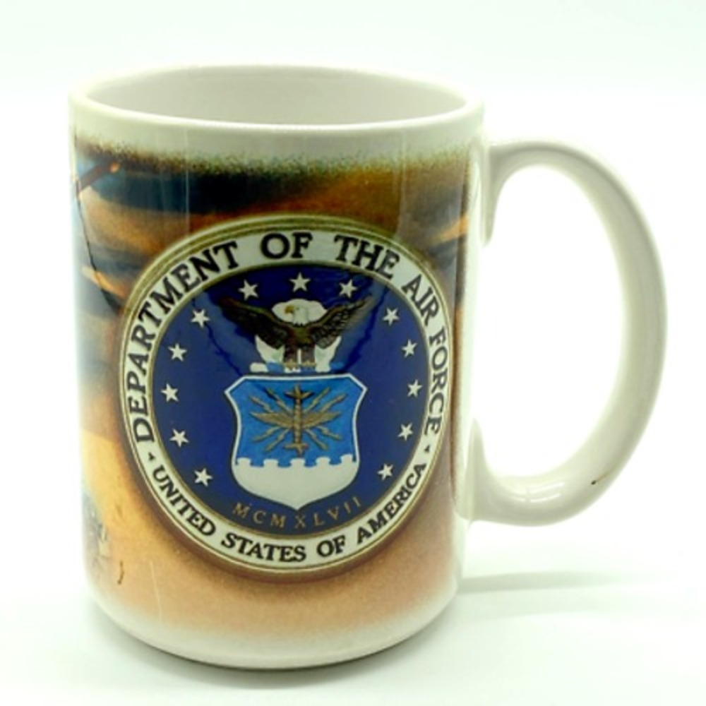 Desert Storm Military Dept of the Air Force Cup Mug Ceramic